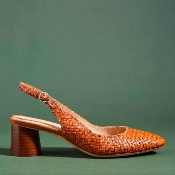 ISO Loeffler Randall Woven Martine Leather Slingback Pumps, Size 8.5 or 9 - Picture 1 of 1